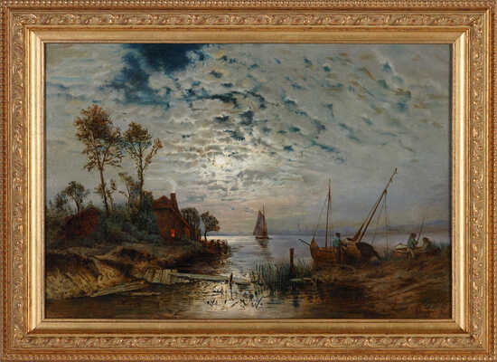 Каразин Николай Николаевич. Лунная ночь. Рыбацкая деревня